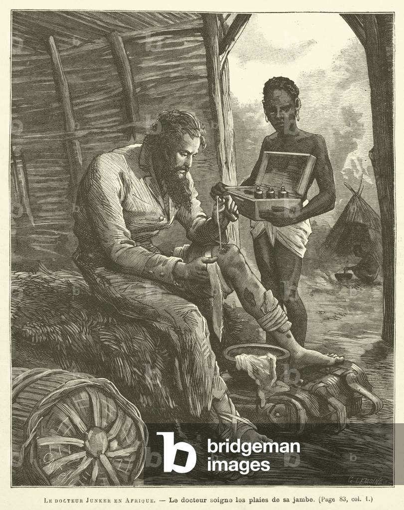 Le Docteur Junker En Afrique (engraving)