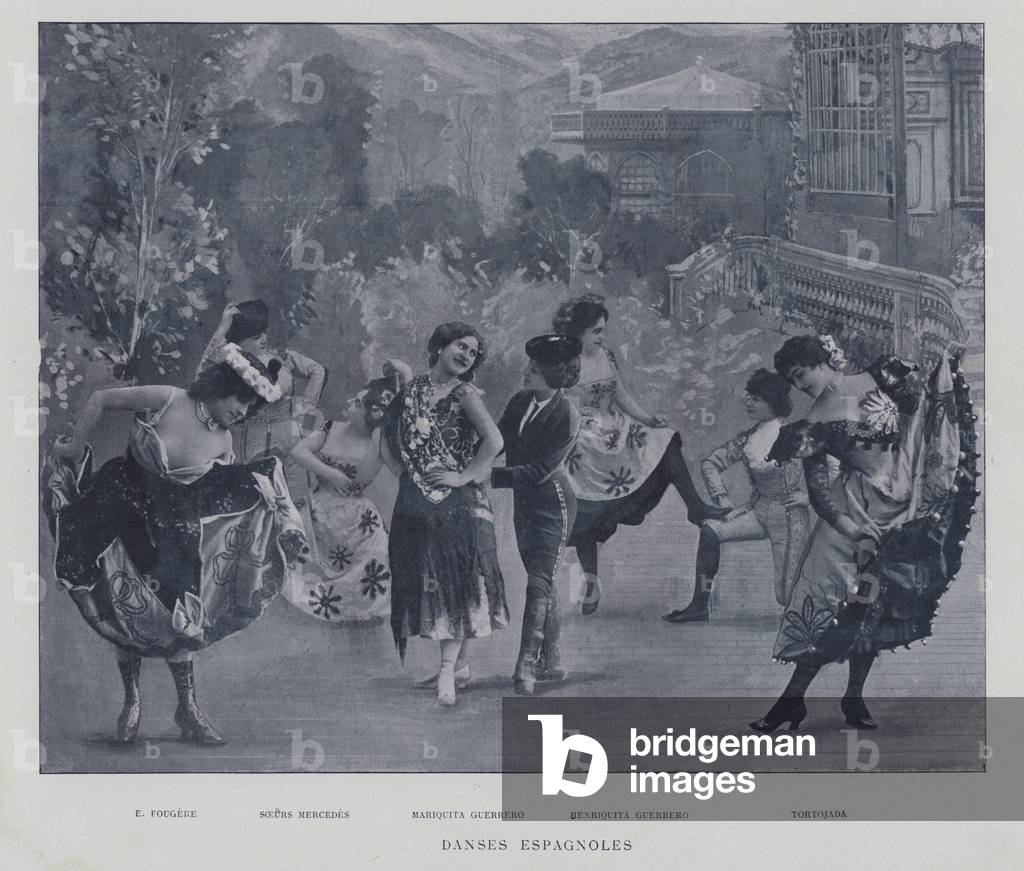 Spanish dances (b/w photo)