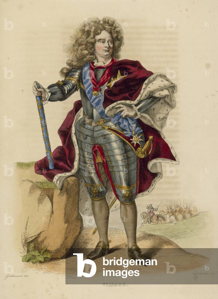 Villars (coloured engraving)