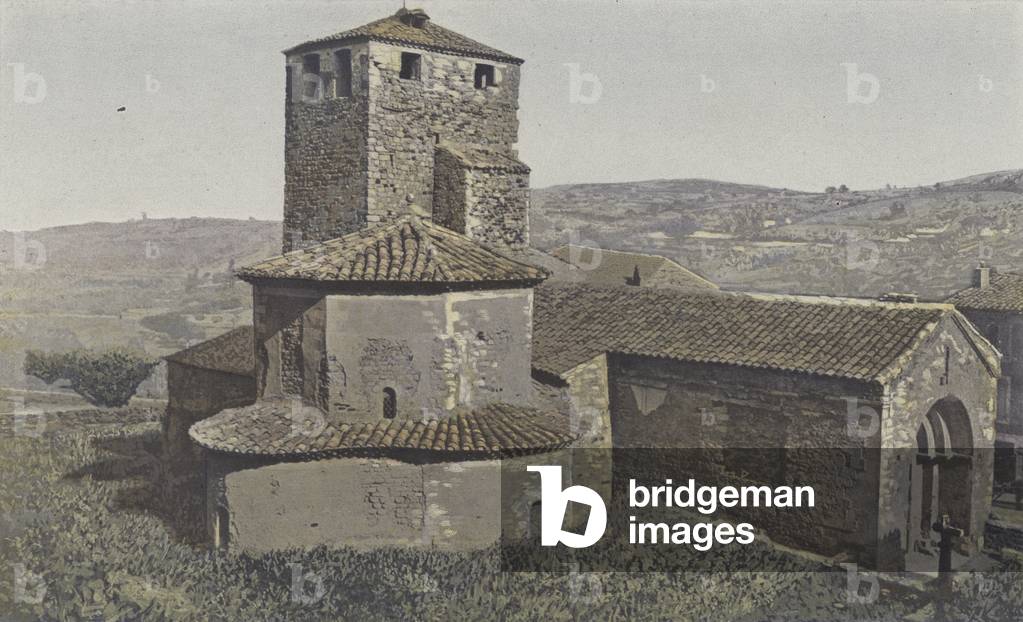 Le Teil, Eglise de Melas, Ensemble N O (colour photo)