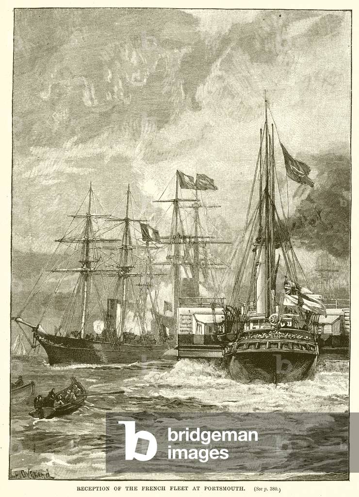 Reception of the French Fleet at Portsmouth (engraving)