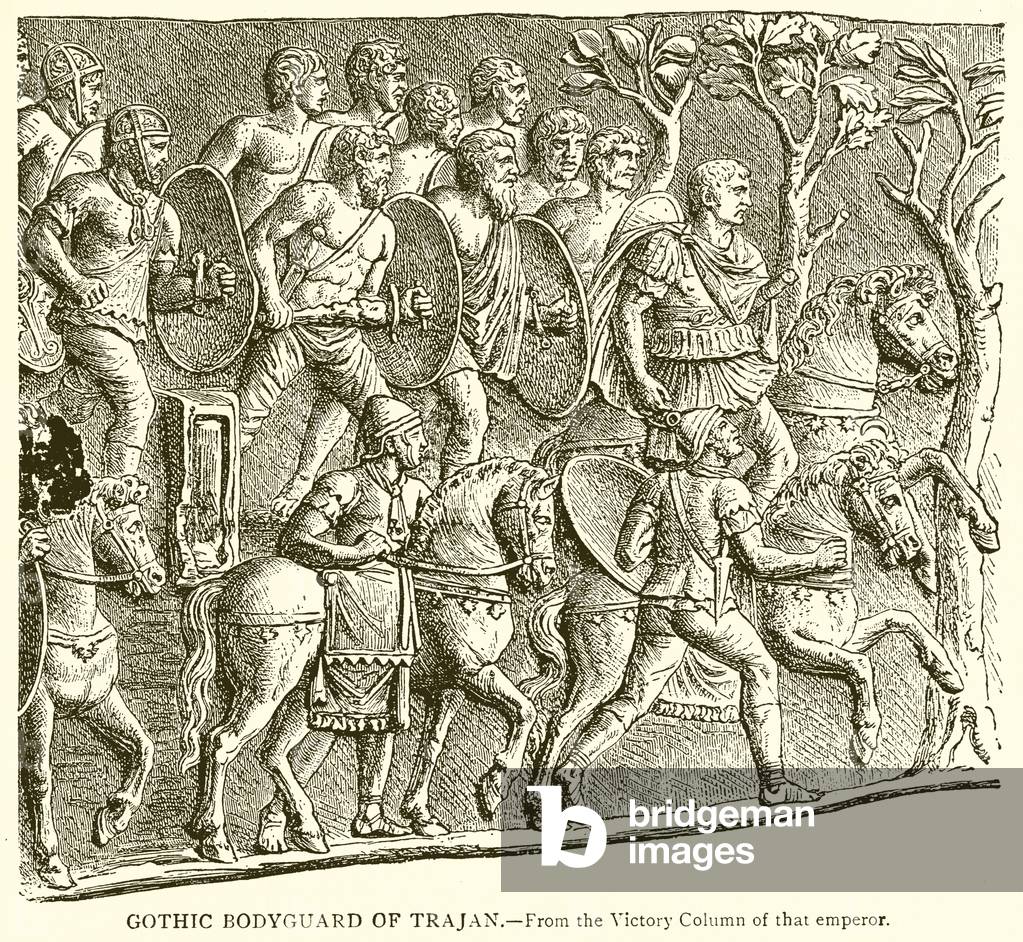 Gothic Bodyguard of Trajan (engraving)