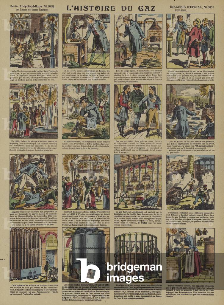 The story of gas  (Epinal print)