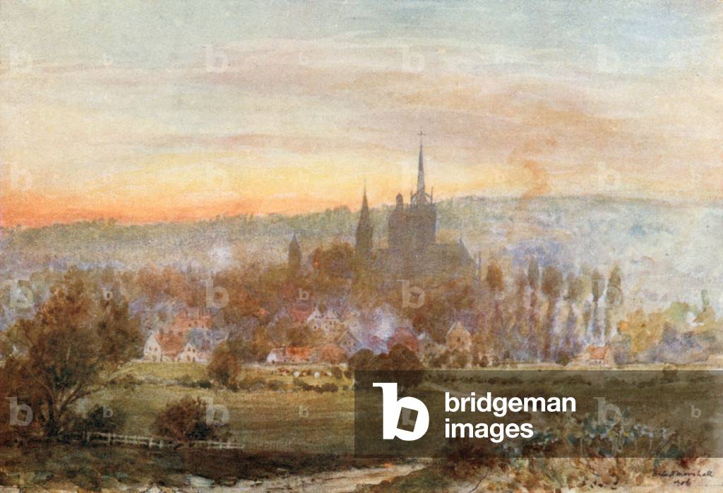 Evreux (colour litho)