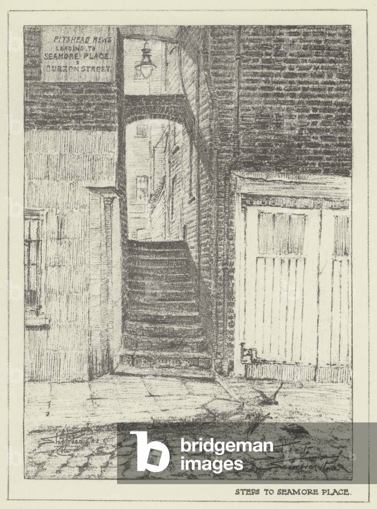 Steps to Seamore Place (litho)