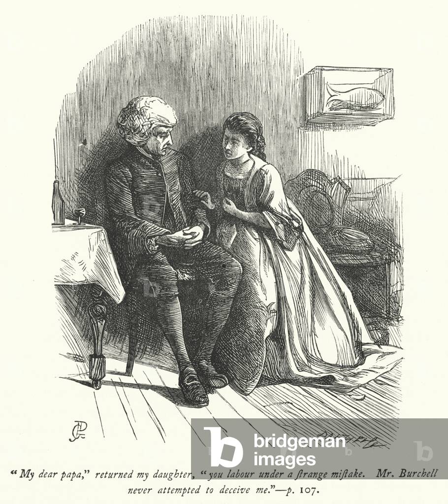 Illustration for The Vicar of Wakefield (engraving)