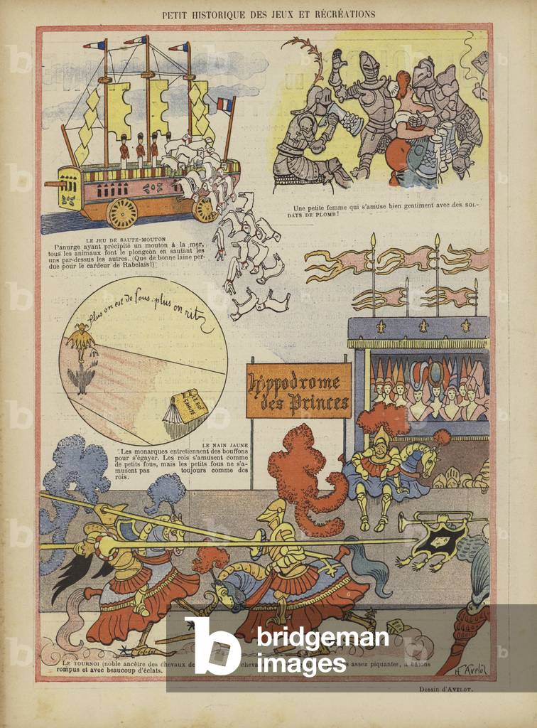 Illustration for Le Rire (colour litho)