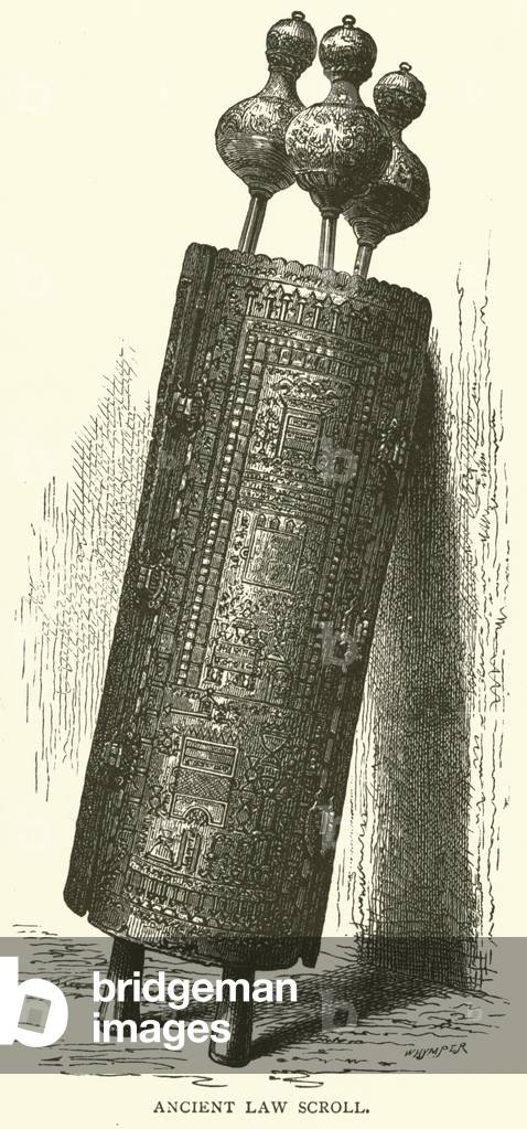 Ancient Law Scroll (engraving)