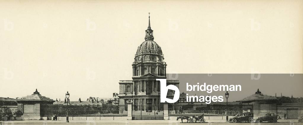 Paris, L'Hotel des Invalides, Invalides Hotel (b/w photo)
