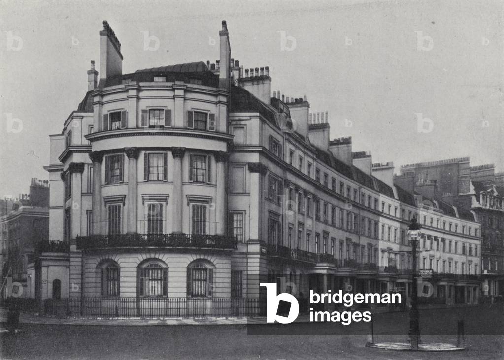 London, Grosvenor Crescent, W, 1825-26 (b/w photo)