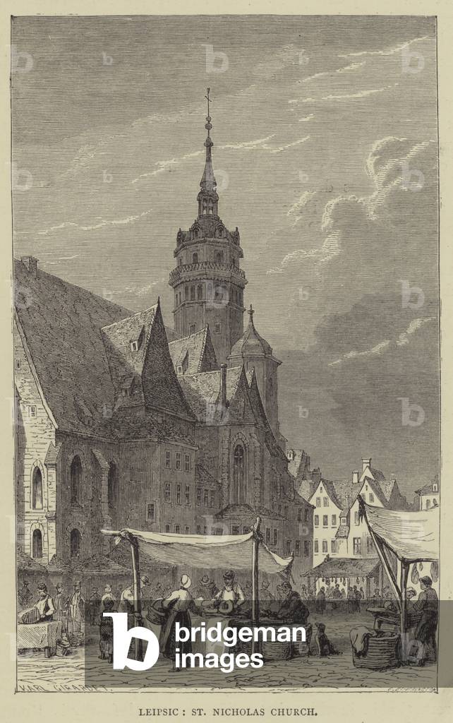 Leipsic, St Nicholas Church (engraving)