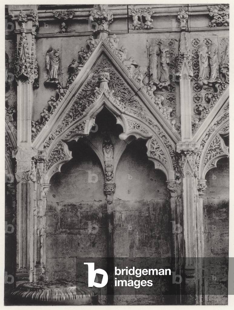 The Lady Chapel, Ely Cathedral: North Side, I (b/w photo)