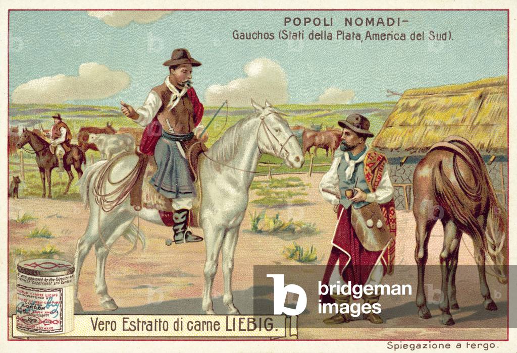 Gauchos of South America (chromolitho)