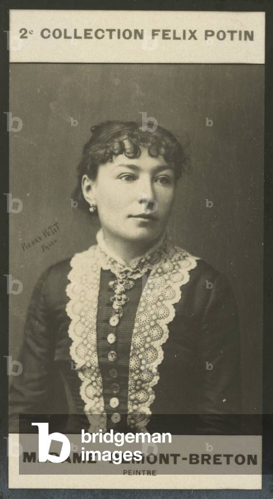 Madame Virginie Demont-Breton, Peintre, 1859 (b/w photo)