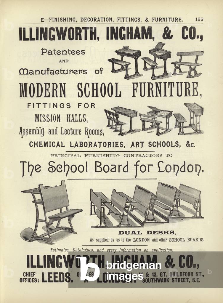 Page from The Architect's, Surveyor's and Engineer's Compendium 1892 (engraving)