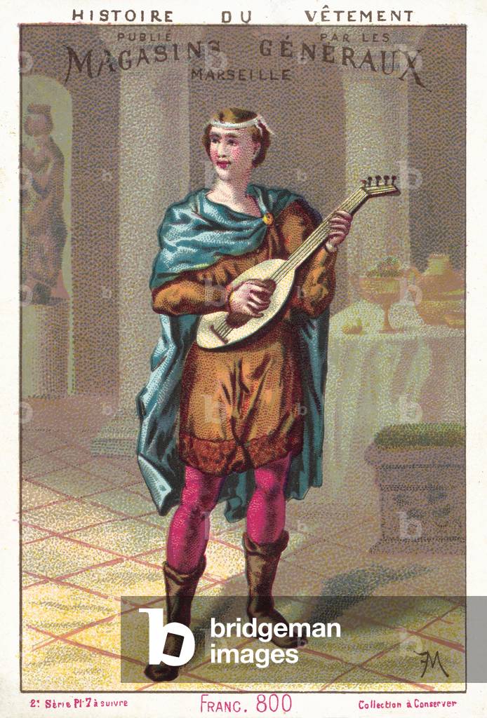 Frank, c 800 AD (colour litho)