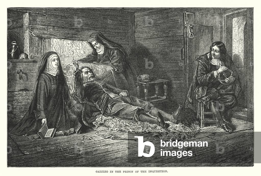 Galileo in the Prison of the Inquisition (engraving)