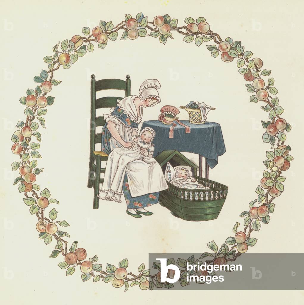 Mrs Leicester's School (colour litho)