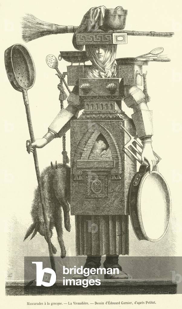 Mascarades a la grecque, La Vivandiere (engraving)