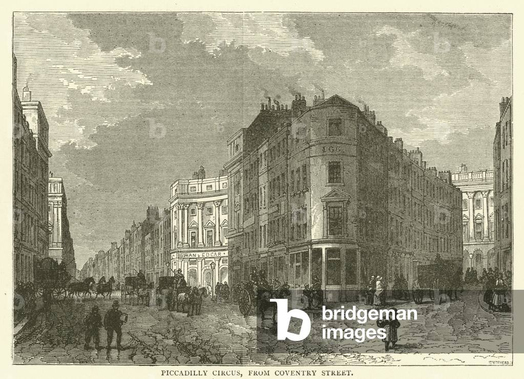 Piccadilly Circus, from Coventry Street (engraving)