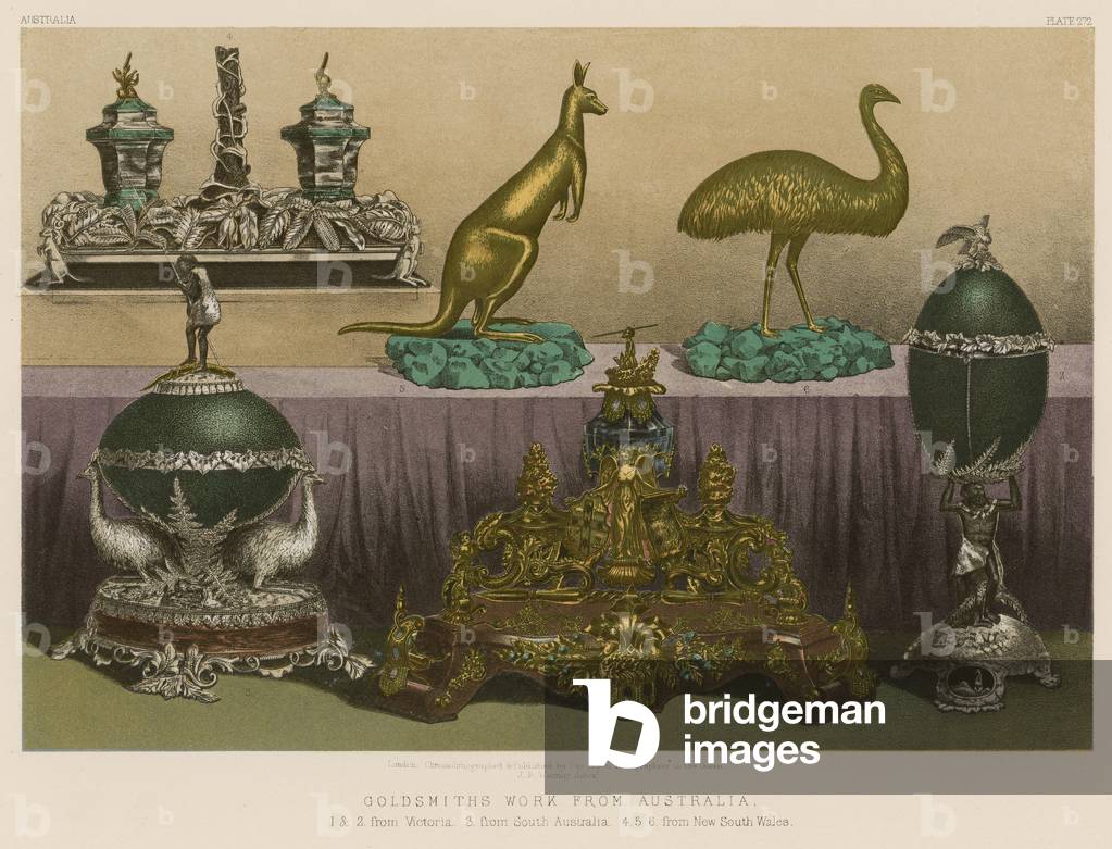 Goldsmiths Work from Australia (chromolitho)