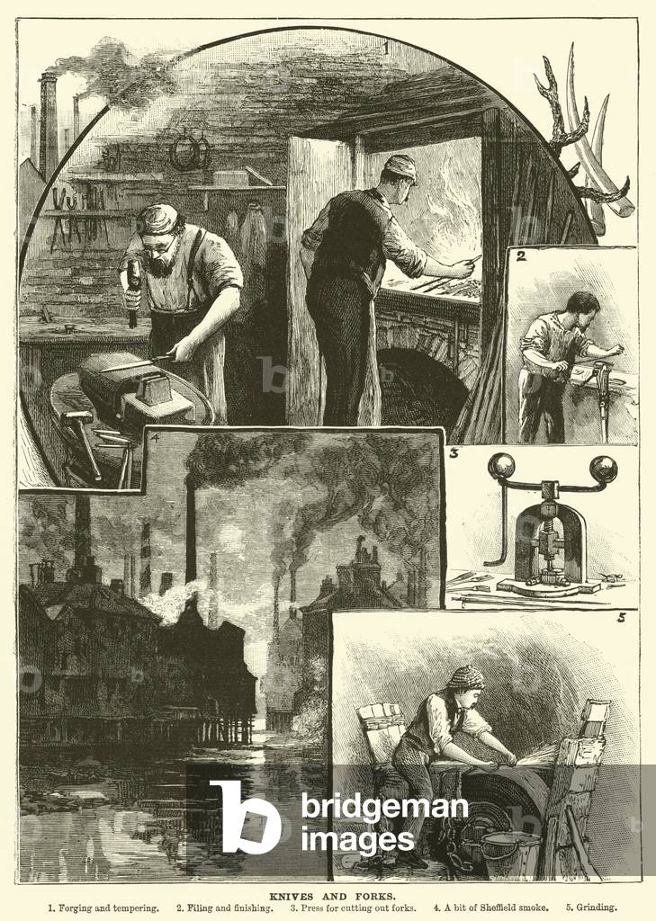 Knives and forks (engraving)