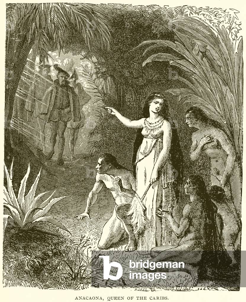 Anacaona, Queen of the Caribs (engraving)