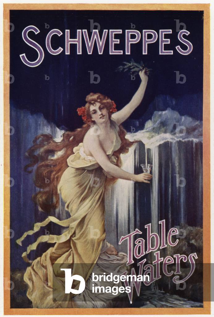 Advertisement for Schweppes Table Waters (colour litho)