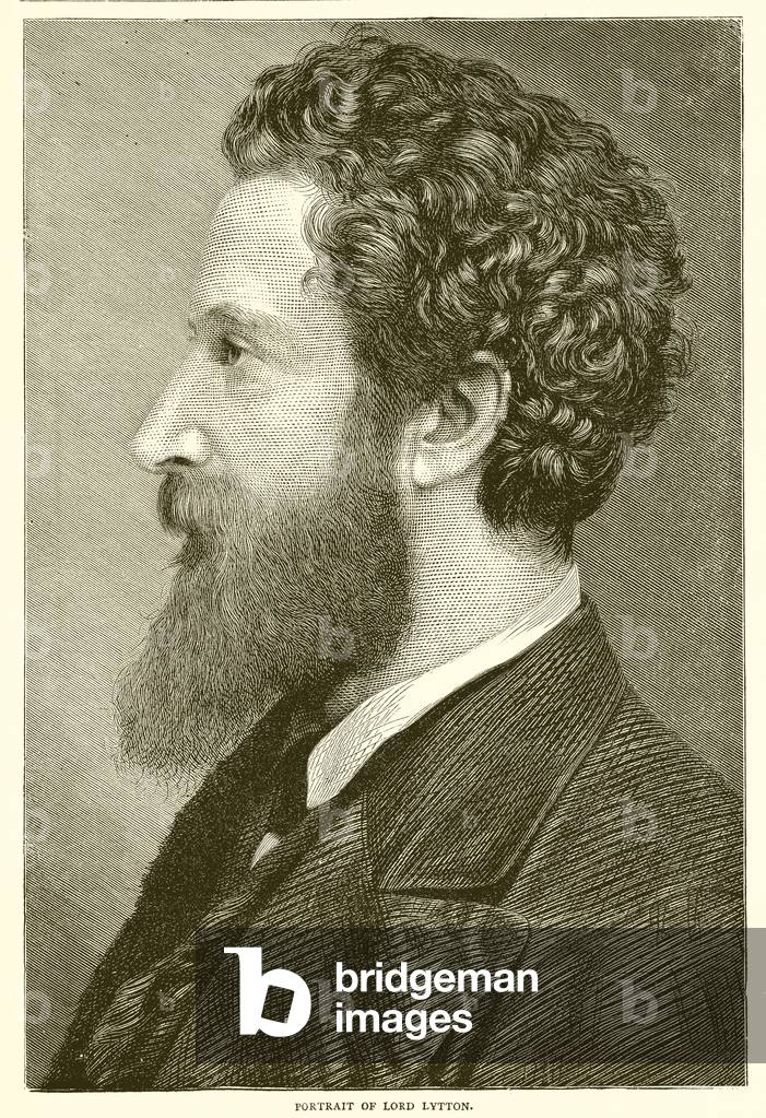 Portrait of Lord Lytton (engraving)