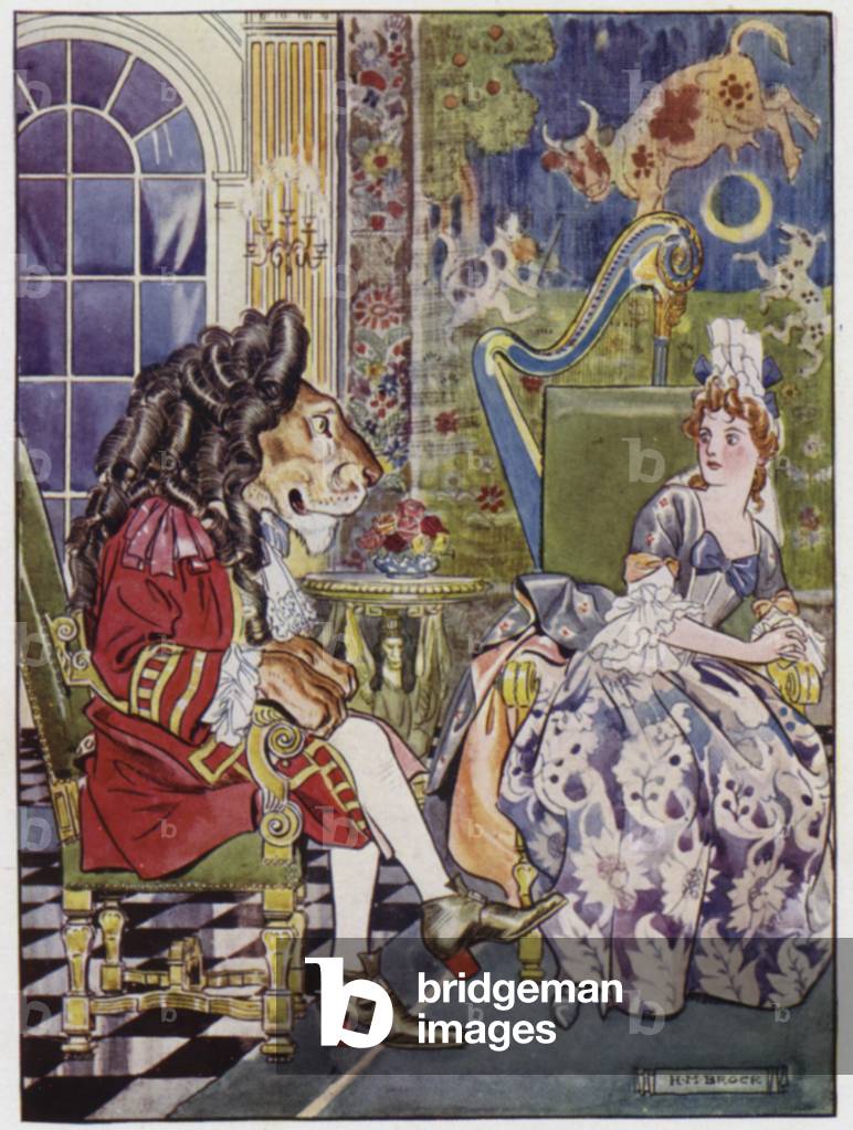 Beauty And The Beast (colour litho)