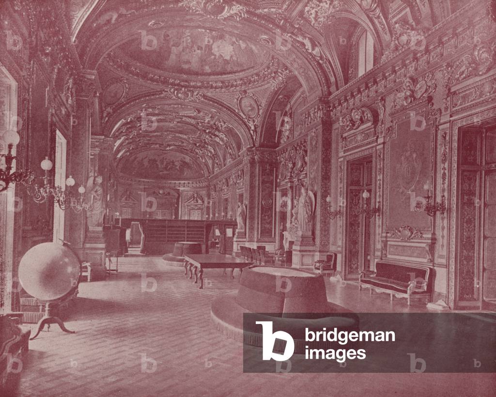 The Throne Room, Palace of the Luxembourg (b/w photo)