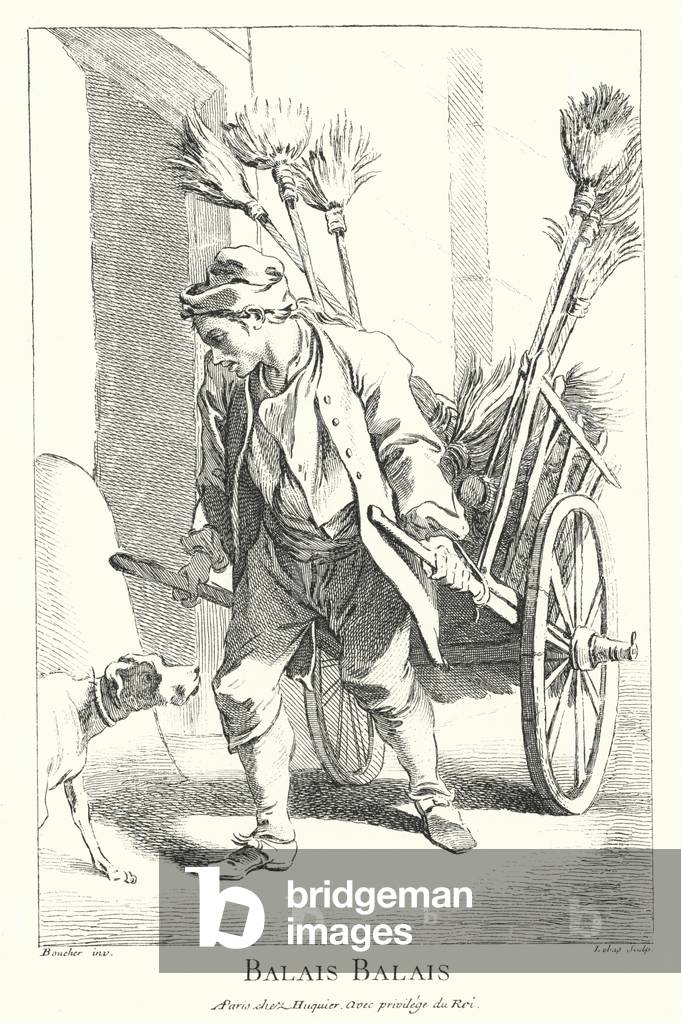 Broom seller (engraving)