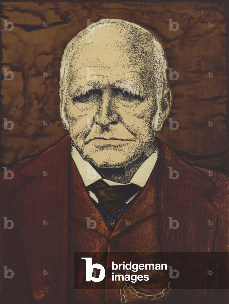 Robert Finlay, 1st Viscount Finlay, British lawyer, politician and Lord Chancellor (colour litho)