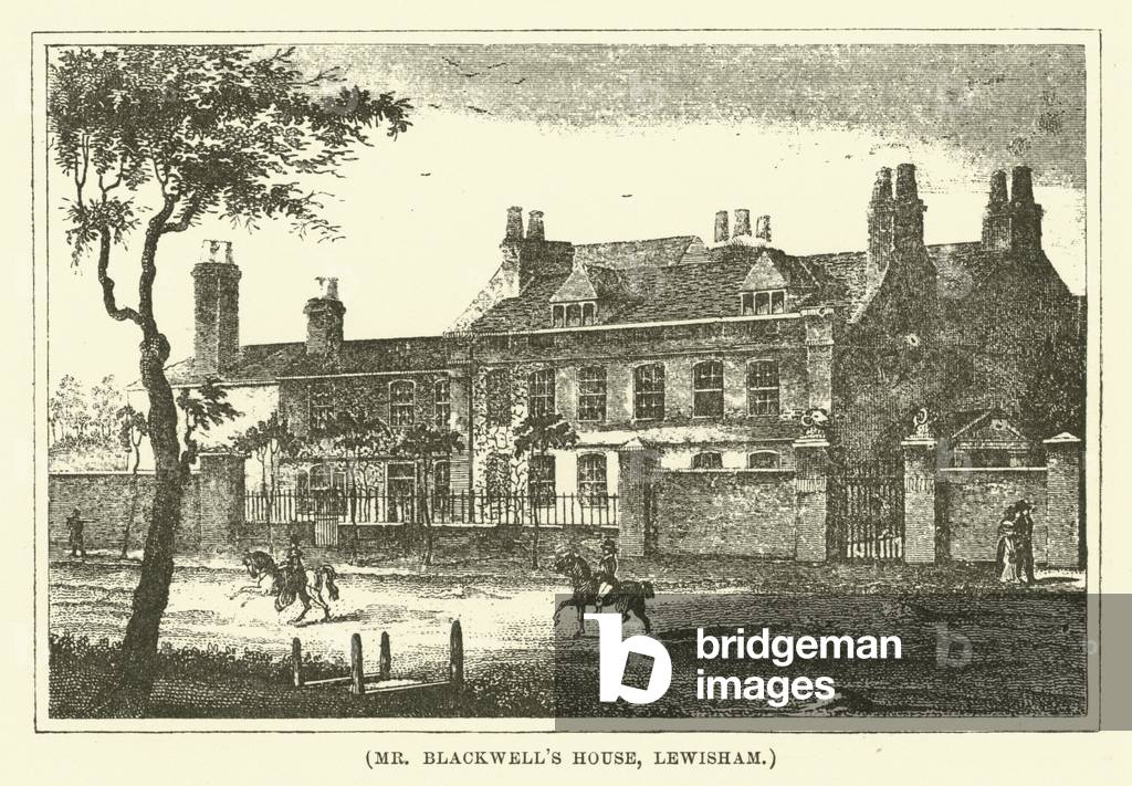 Mr Blackwell's House, Lewisham (engraving)