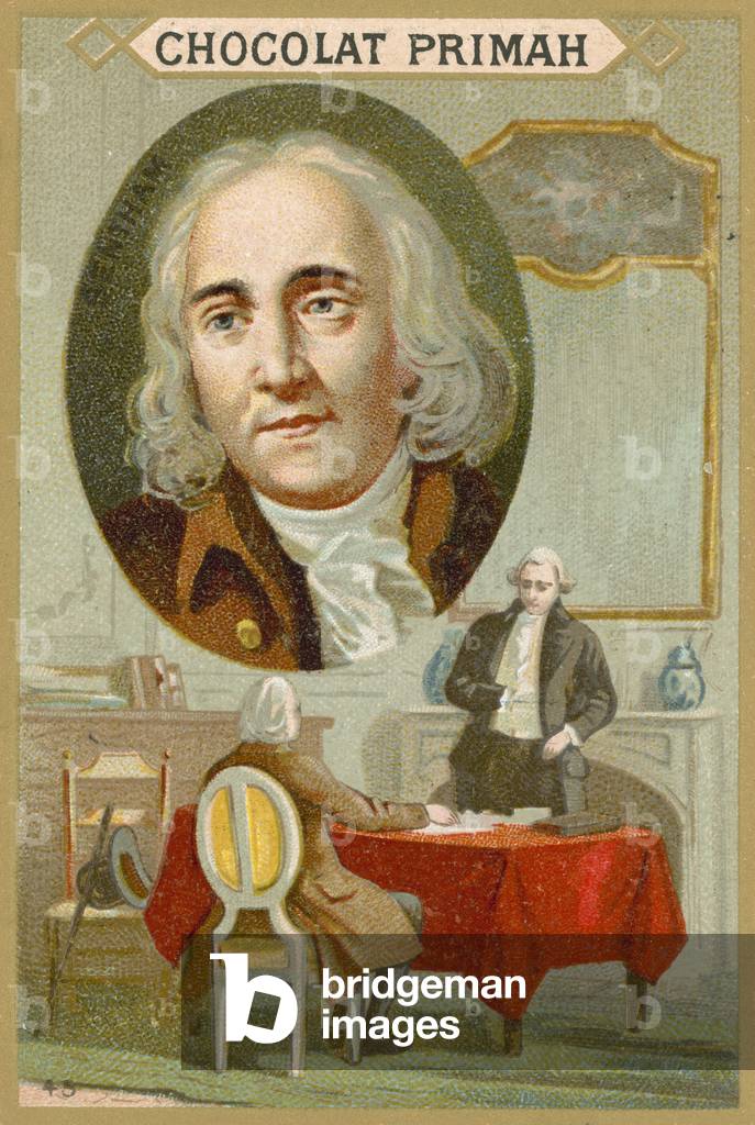 Jeremy Bentham, English philosopher (chromolitho)