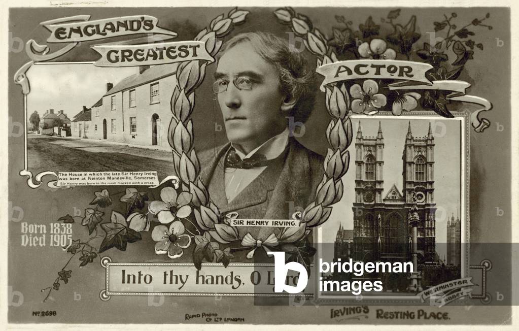 Sir Henry Irving (b/w photo)