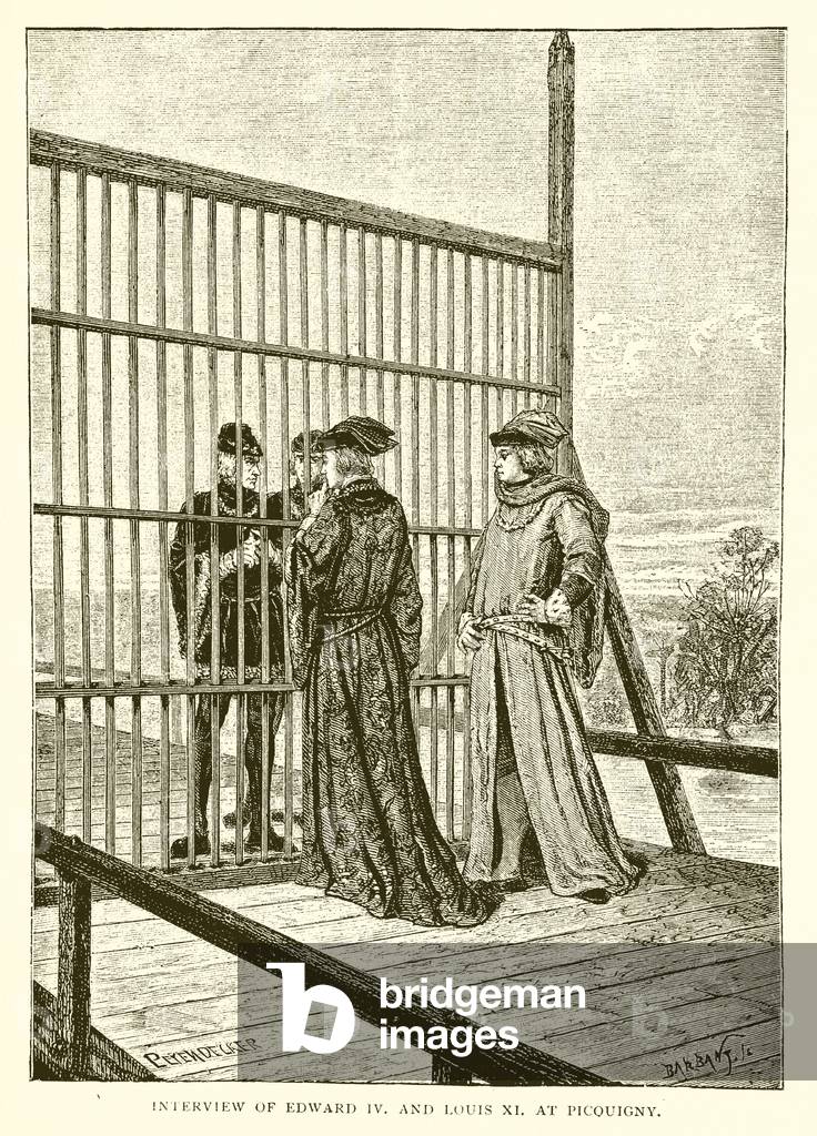 Interview of Edward IV and Louis XI at Picquigny (engraving)