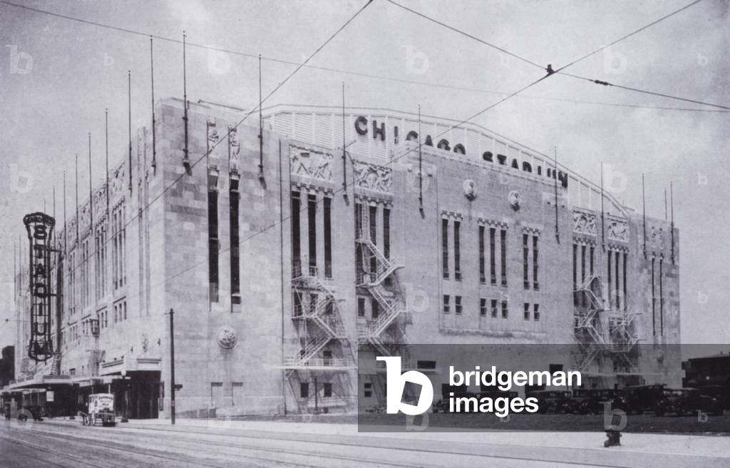 Chicago: The Chicago Stadium (b/w photo)