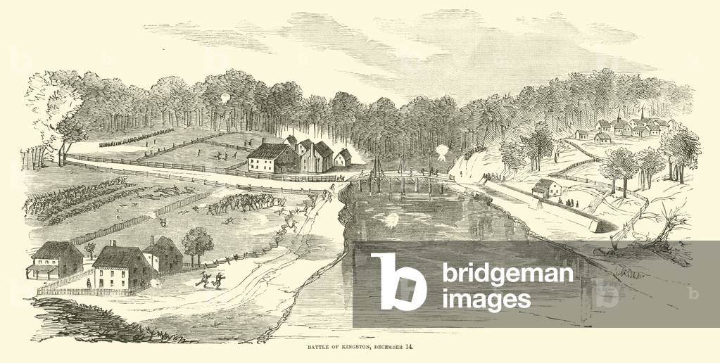 Battle of Kingston, 14 December, December 1862 (engraving)