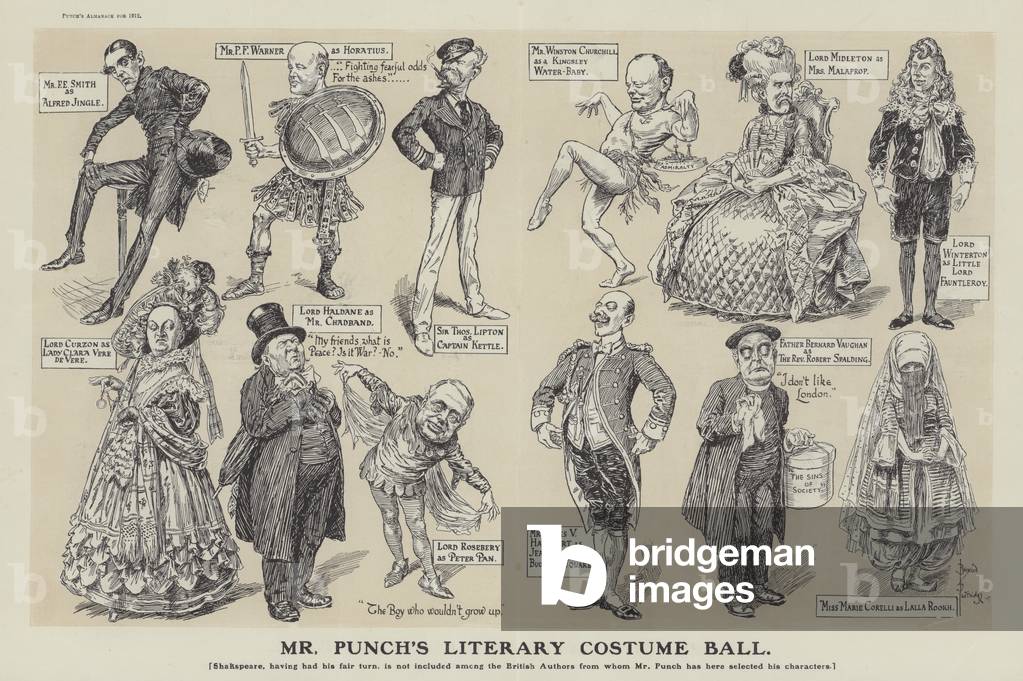 Mr Punch's Literary Costume Ball (engraving)