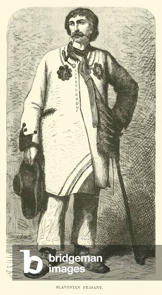 Slavonian peasant (engraving)