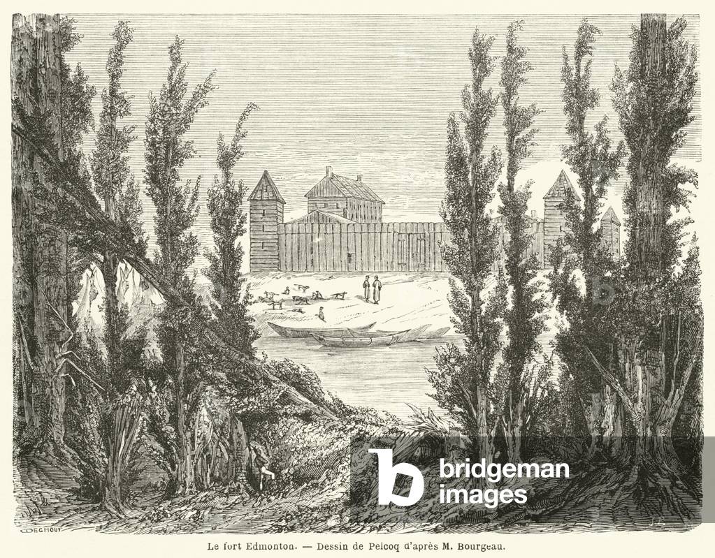 Le fort Edmonton (engraving)