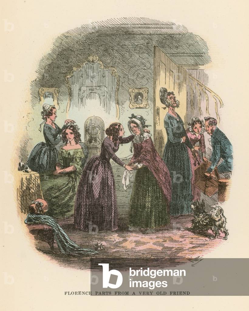 Illustration for Dombey and Son (colour litho)