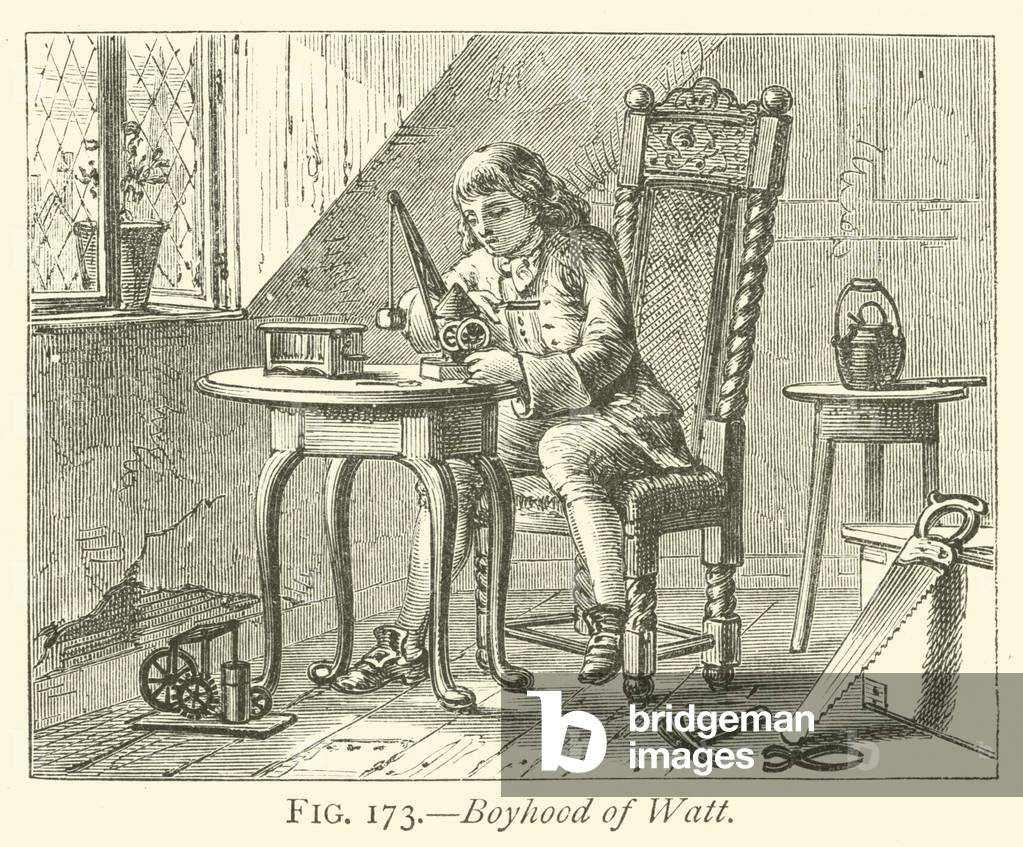 Boyhood of Watt (engraving)