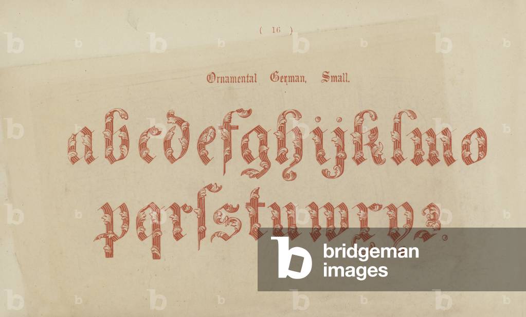 Ornamental German, Small (engraving)