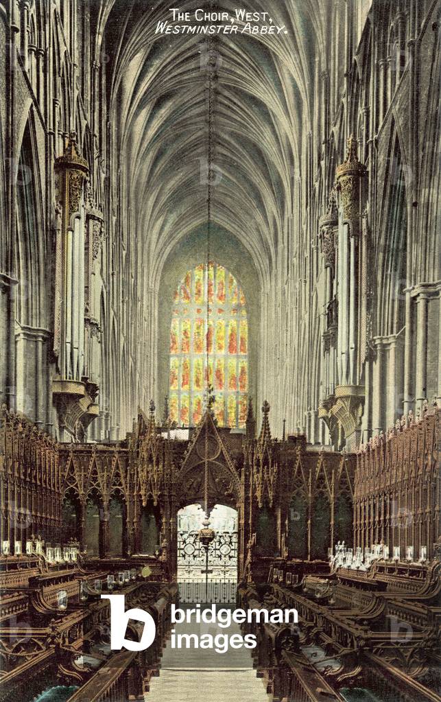 The Choir, Westminster Abbey, London (colour photo)