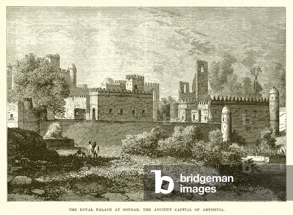 The Royal Palace at Gondar, the Ancient Capital of Abyssinia (engraving)