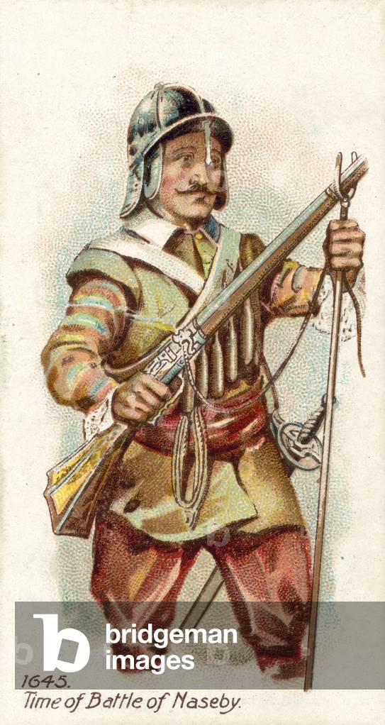 1645, Time of Battle of Naseby (chromolitho)
