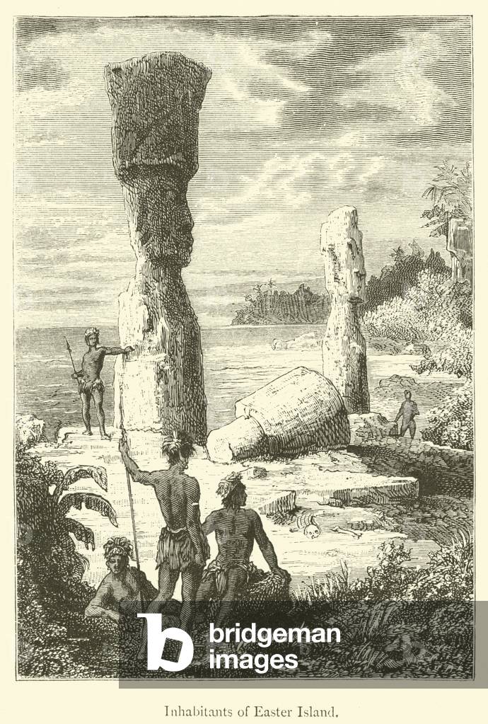Inhabitants of Easter Island (engraving)