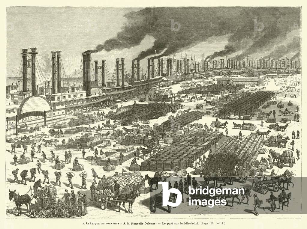 L'Amerique Pittoresque, A la Nouvelle-Orleans (engraving)